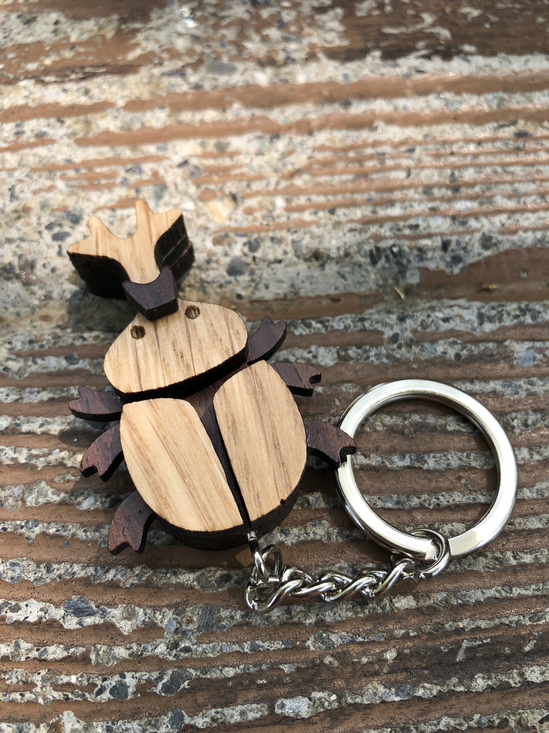 獨角仙不崩潰鑰匙圈