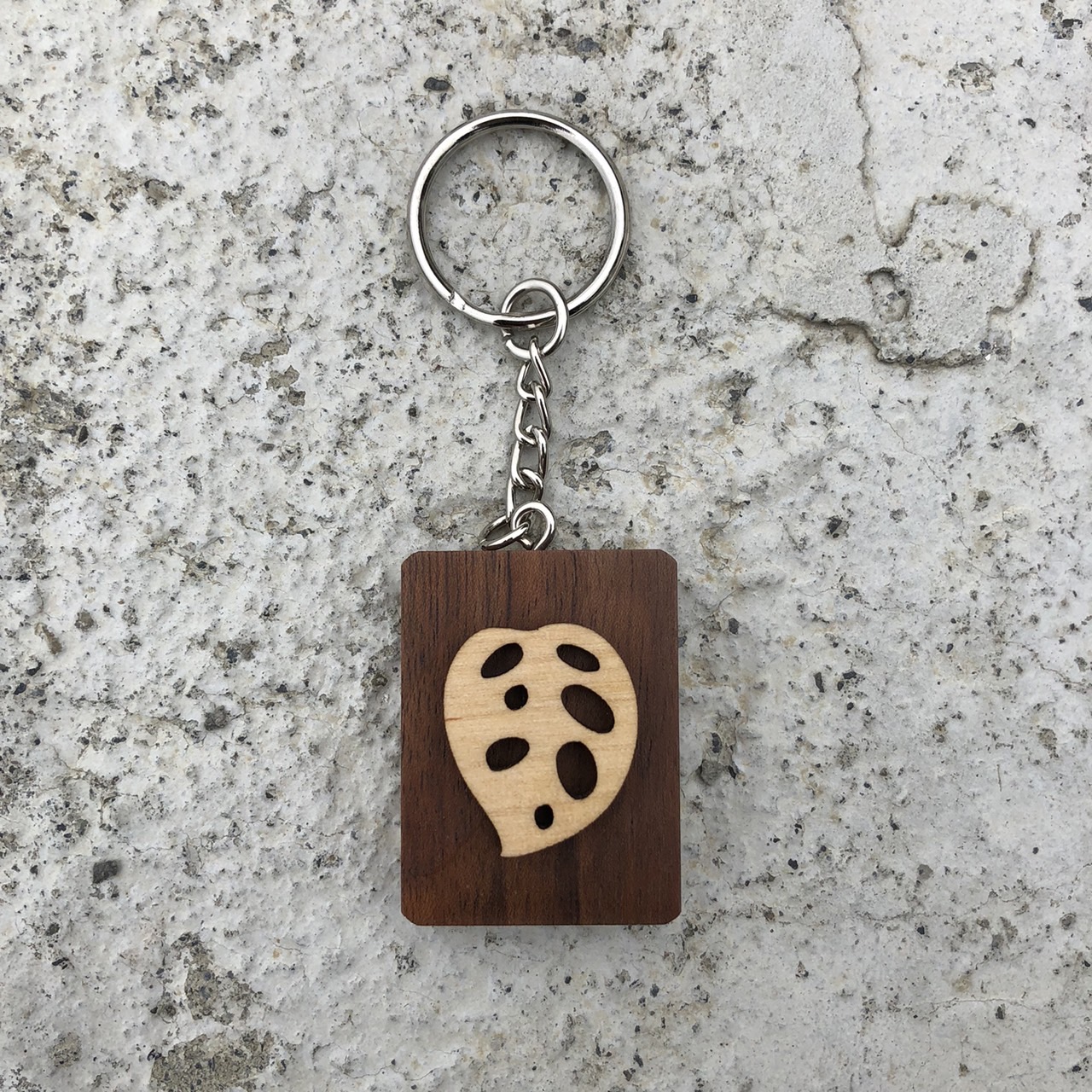 洞洞蔓綠絨不二鑰匙圈