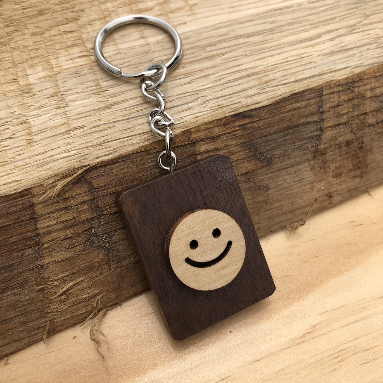 微笑不二鑰匙圈